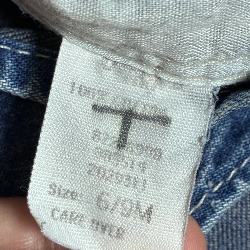 Vintage OshKosh B'gosh Denim Vestbak Overalls Baby Blue Made in USA 6-9M 90s